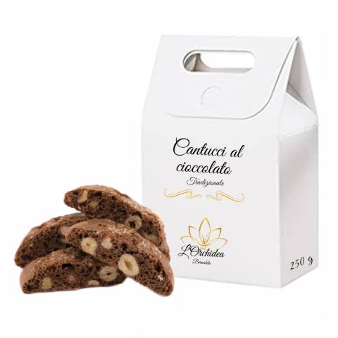 Cantucci tradizionali nocciole e cioccolato 250 g